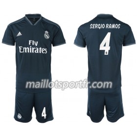 Maillot de Foot Real Madrid SERGIO RAMOS 4 Enfant Exterieur 2018/19